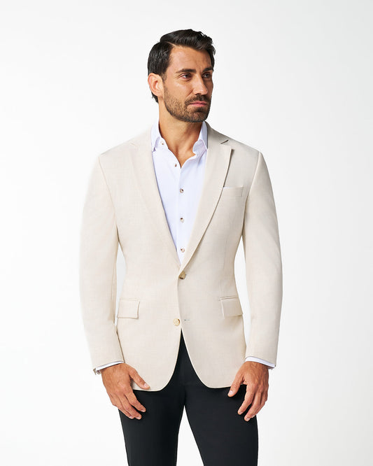 State & Liberty Athletic Fit Stretch Blazer - Lightweight Heathered Bamboo