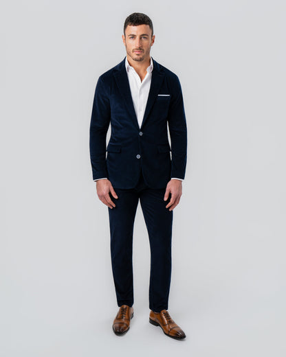 State & Liberty Unstructured Corduroy Blazer - Dark Navy