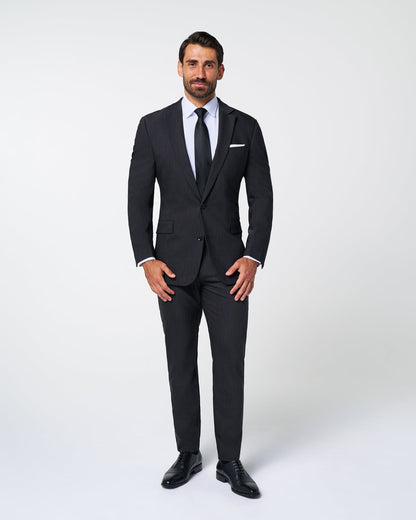 State & Liberty Athletic Fit Stretch Blazer - Heathered Charcoal