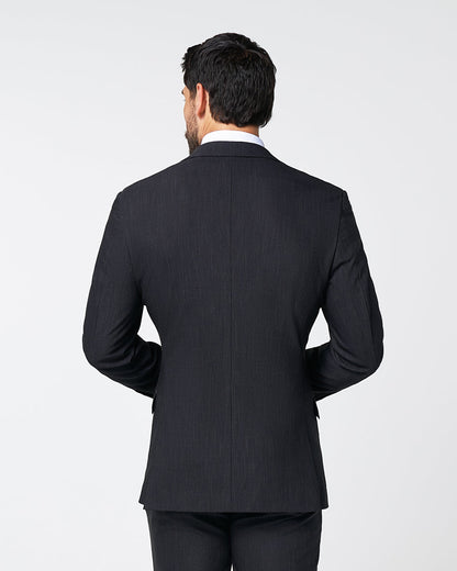 State & Liberty Athletic Fit Stretch Blazer - Heathered Charcoal