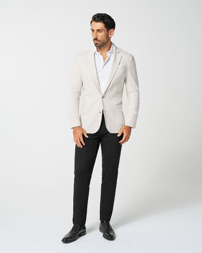 State & Liberty Unstructured Linen Blazer - Cream