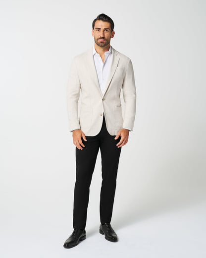 State & Liberty Unstructured Linen Blazer - Cream