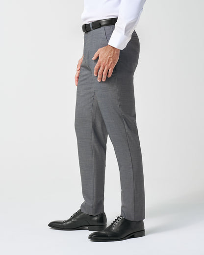 State & Liberty Athletic Fit Stretch Suit Pants - Heathered Grey