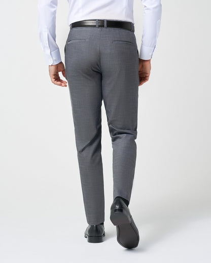 State & Liberty Athletic Fit Stretch Suit Pants - Heathered Grey
