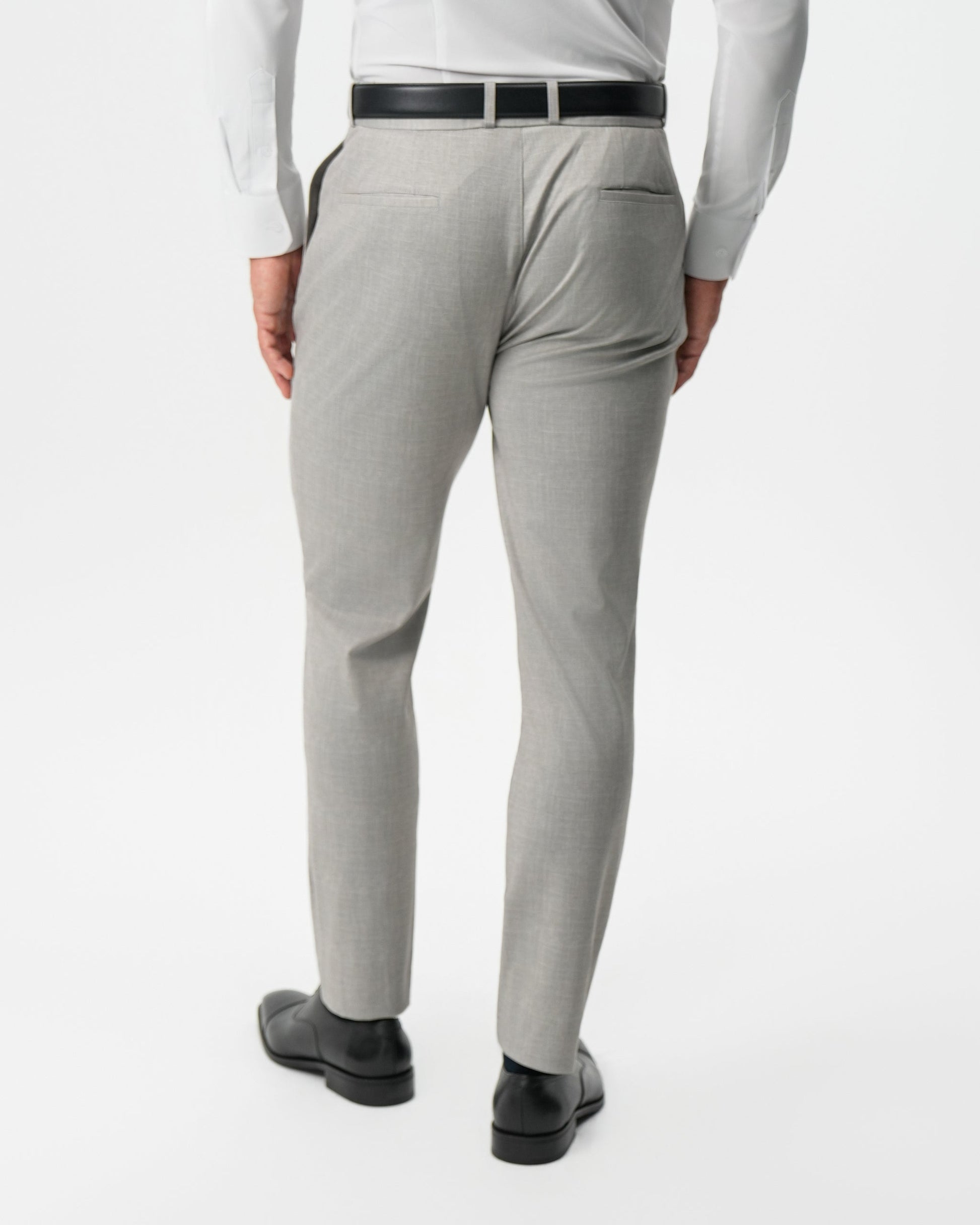 State & Liberty Athletic Fit Stretch Pants - Stone Crosshatch