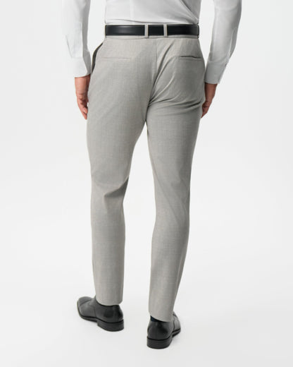 State & Liberty Athletic Fit Stretch Pants - Stone Crosshatch