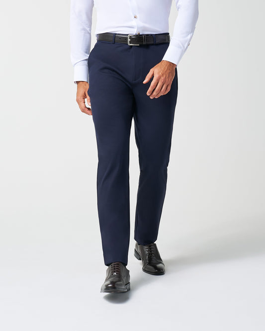 State & Liberty Athletic Fit Stretch Suit Pants - Navy