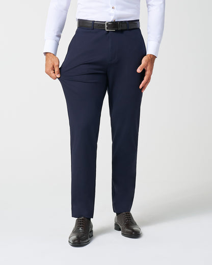 State & Liberty Athletic Fit Stretch Suit Pants - Navy