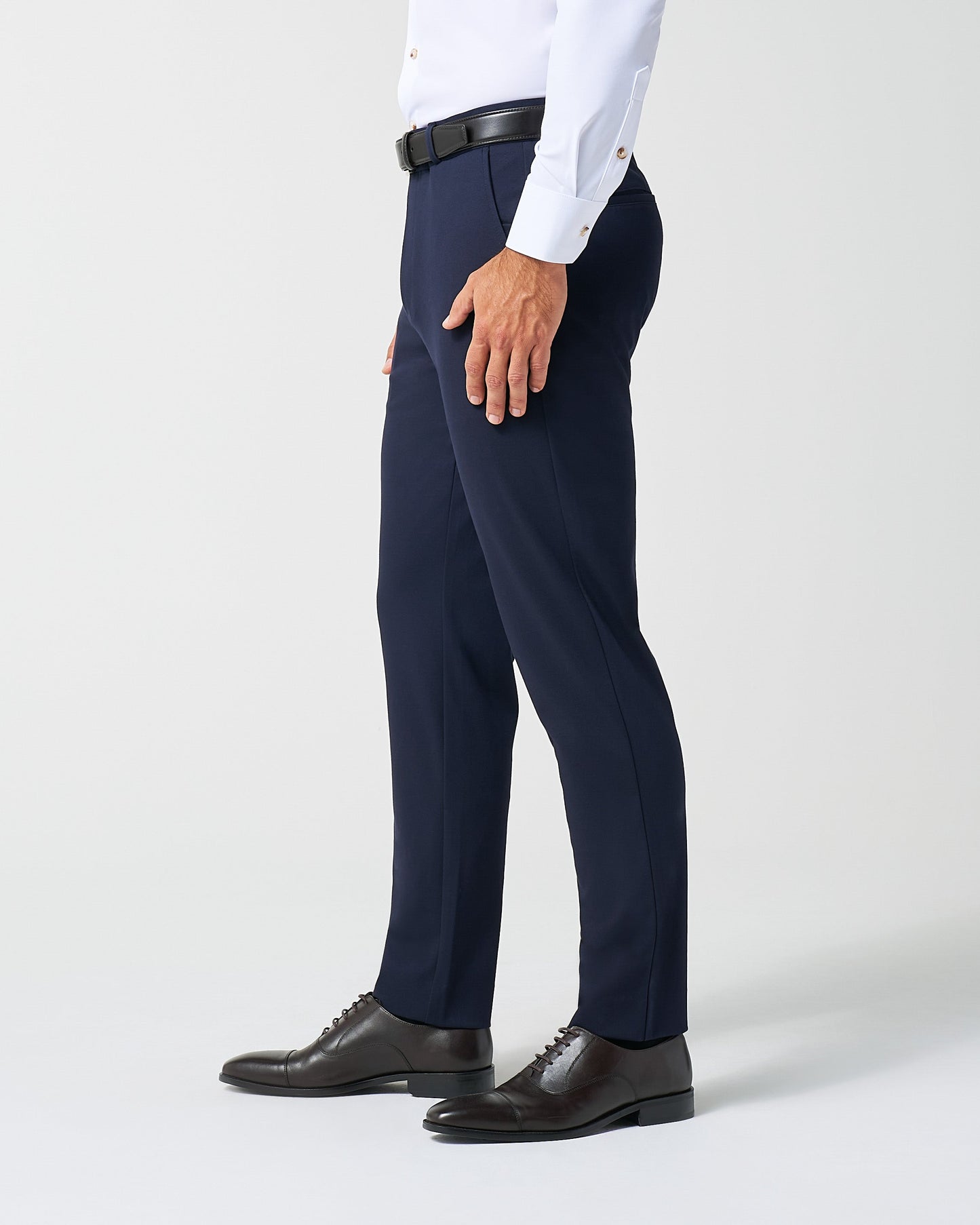 State & Liberty Athletic Fit Stretch Suit Pants - Navy