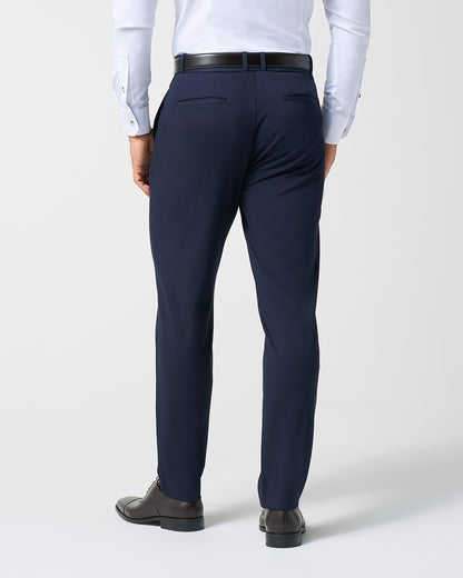 State & Liberty Athletic Fit Stretch Suit Pants - Navy