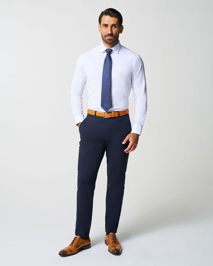 State & Liberty Athletic Fit Stretch Suit Pants - Navy