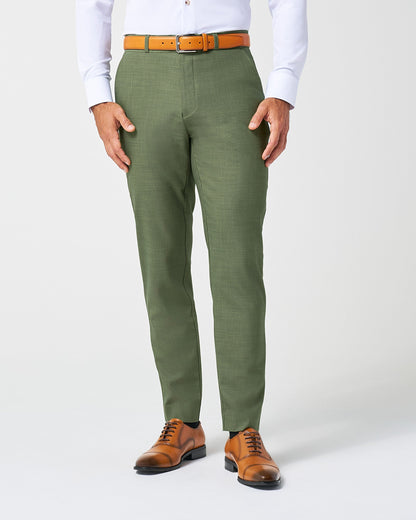 State & Liberty Athletic Fit Stretch Pants - Heathered Forest Green