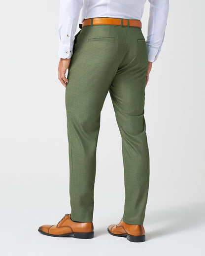State & Liberty Athletic Fit Stretch Pants - Heathered Forest Green