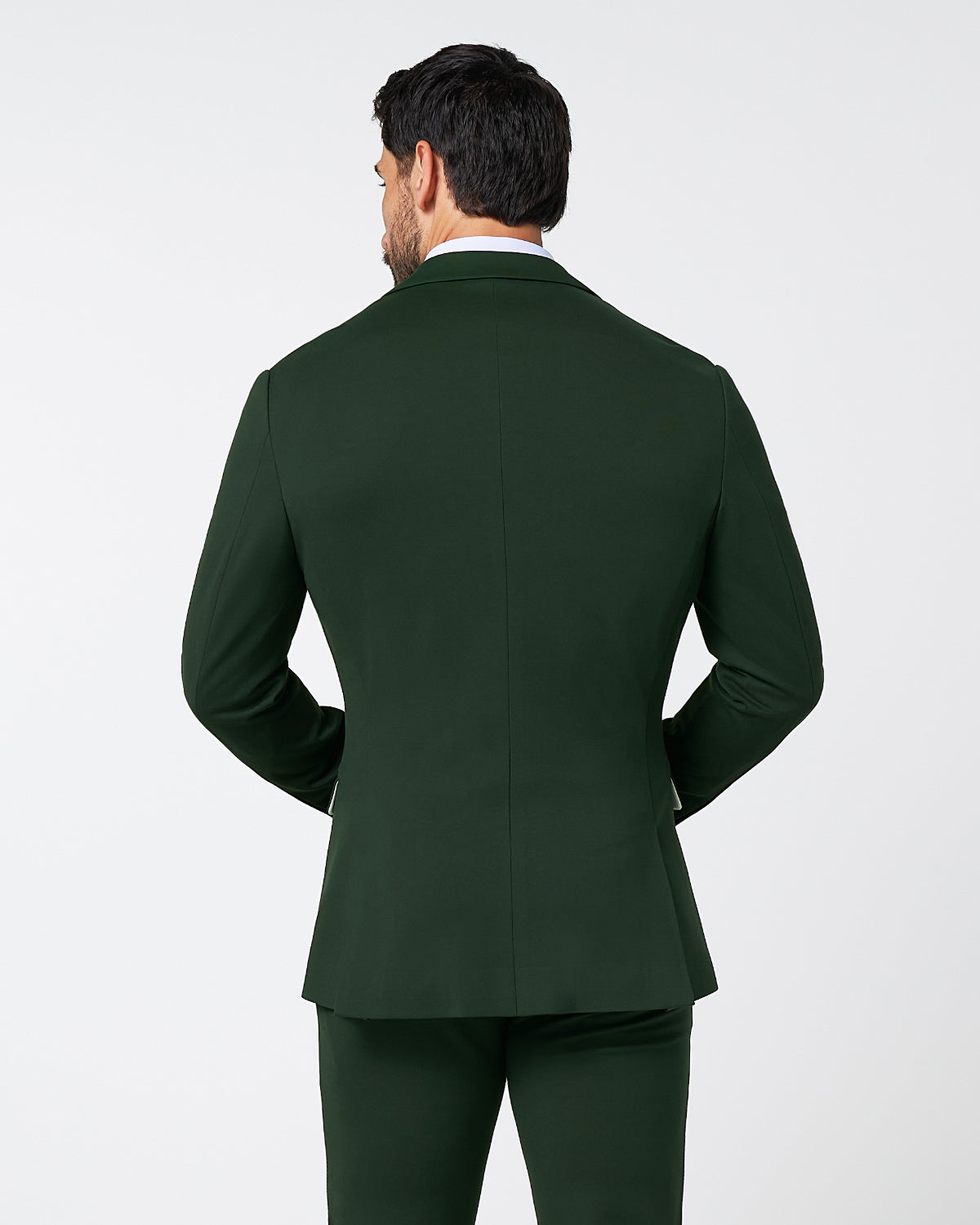 State & Liberty Athletic Fit Stretch Blazer - Solid Hunter Green