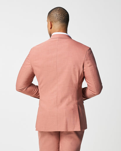 State & Liberty Athletic Fit Stretch Blazer - Heathered Salmon