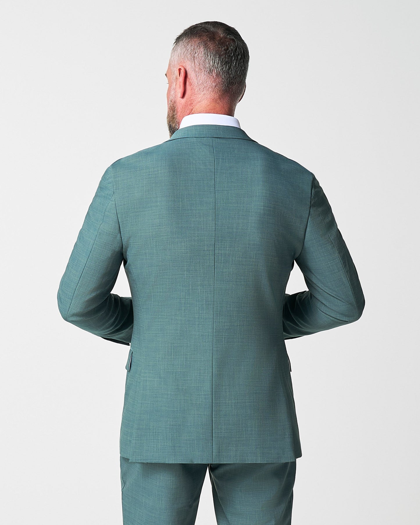 State & Liberty Athletic Fit Stretch Blazer - Heathered Sea Green