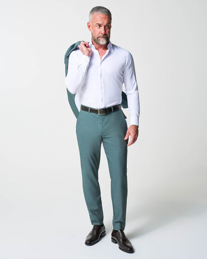 State & Liberty Athletic Fit Stretch Blazer - Heathered Sea Green