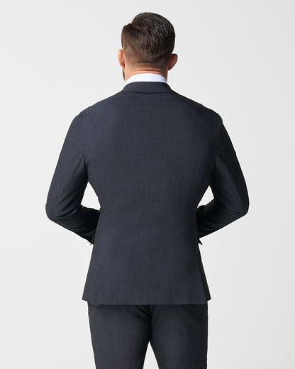 State & Liberty Athletic Fit Stretch Blazer - Heathered Midnight Navy