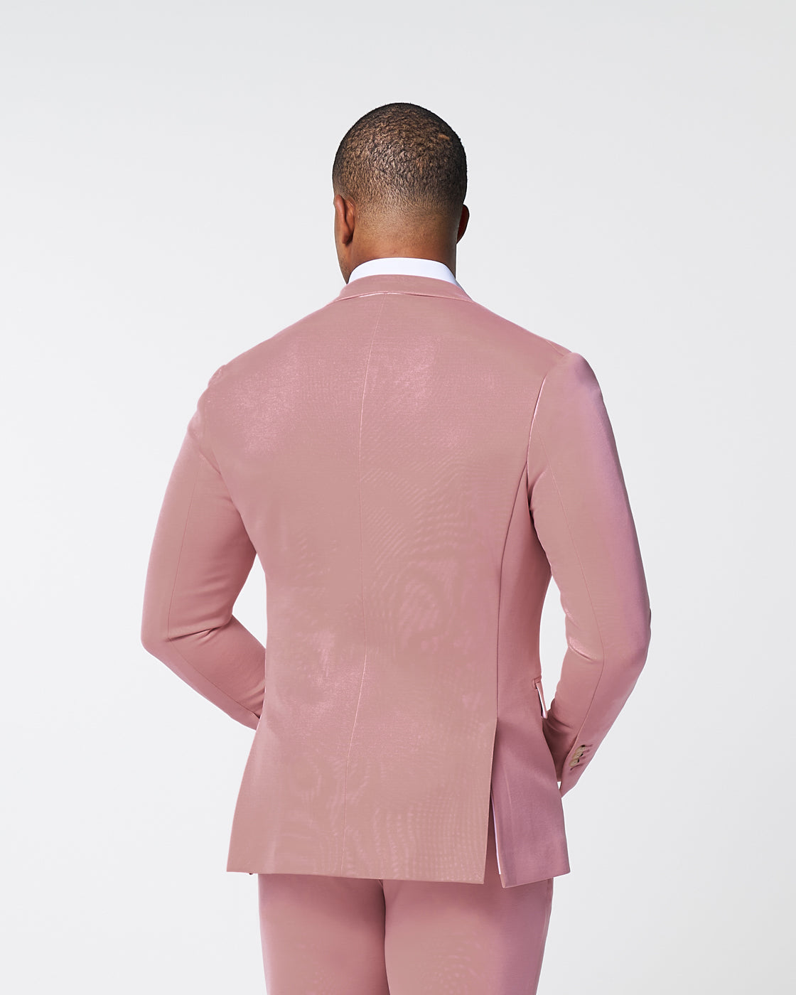 State & Liberty Athletic Fit Stretch Blazer - Solid Rose