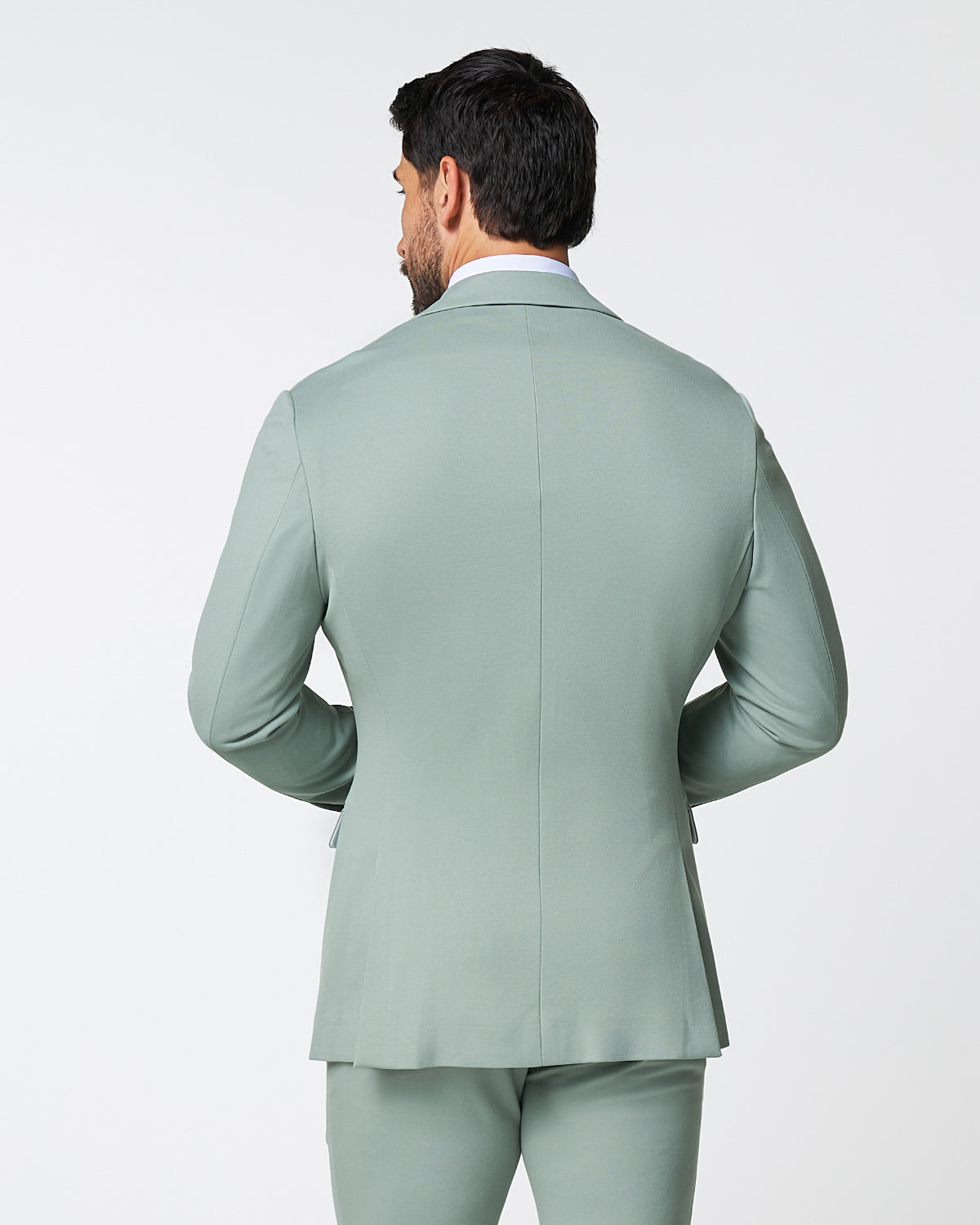 State & Liberty Athletic Fit Stretch Blazer - Solid Dusty Sage