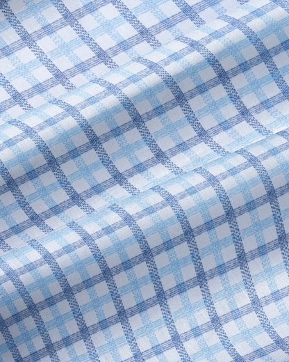 State & Liberty "The Sidney" Light Blue, White & Navy Faded Check