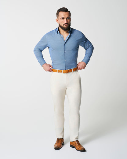 State & Liberty "The Lamar" Light Blue, Black & White Geo Weave
