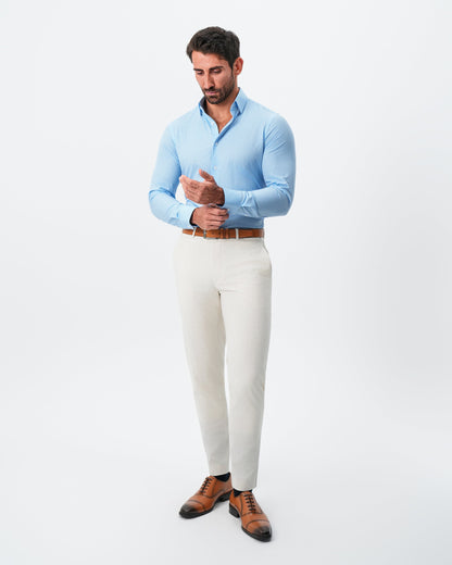 State & Liberty "The Rocky" Powder Blue with White Stripes