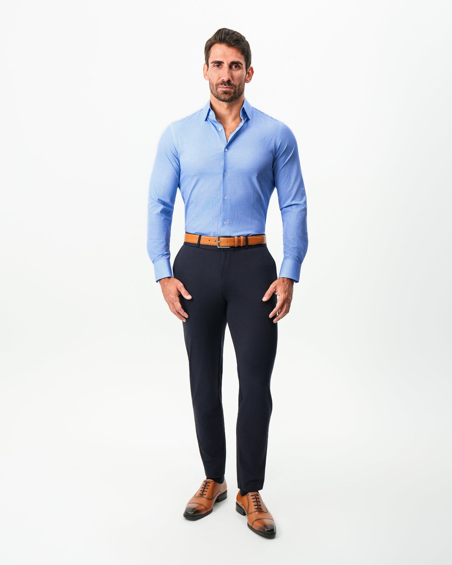 State & Liberty "The Sedona" Sky Blue with Navy Diamond Geo