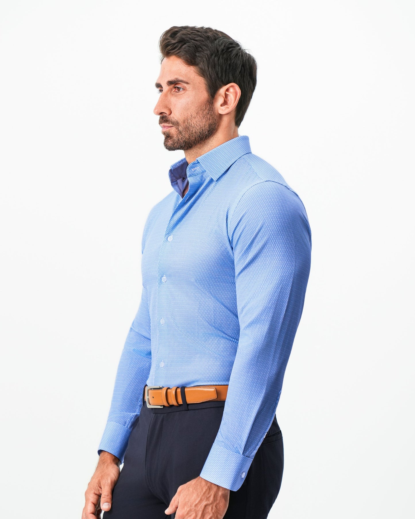 State & Liberty "The Sedona" Sky Blue with Navy Diamond Geo