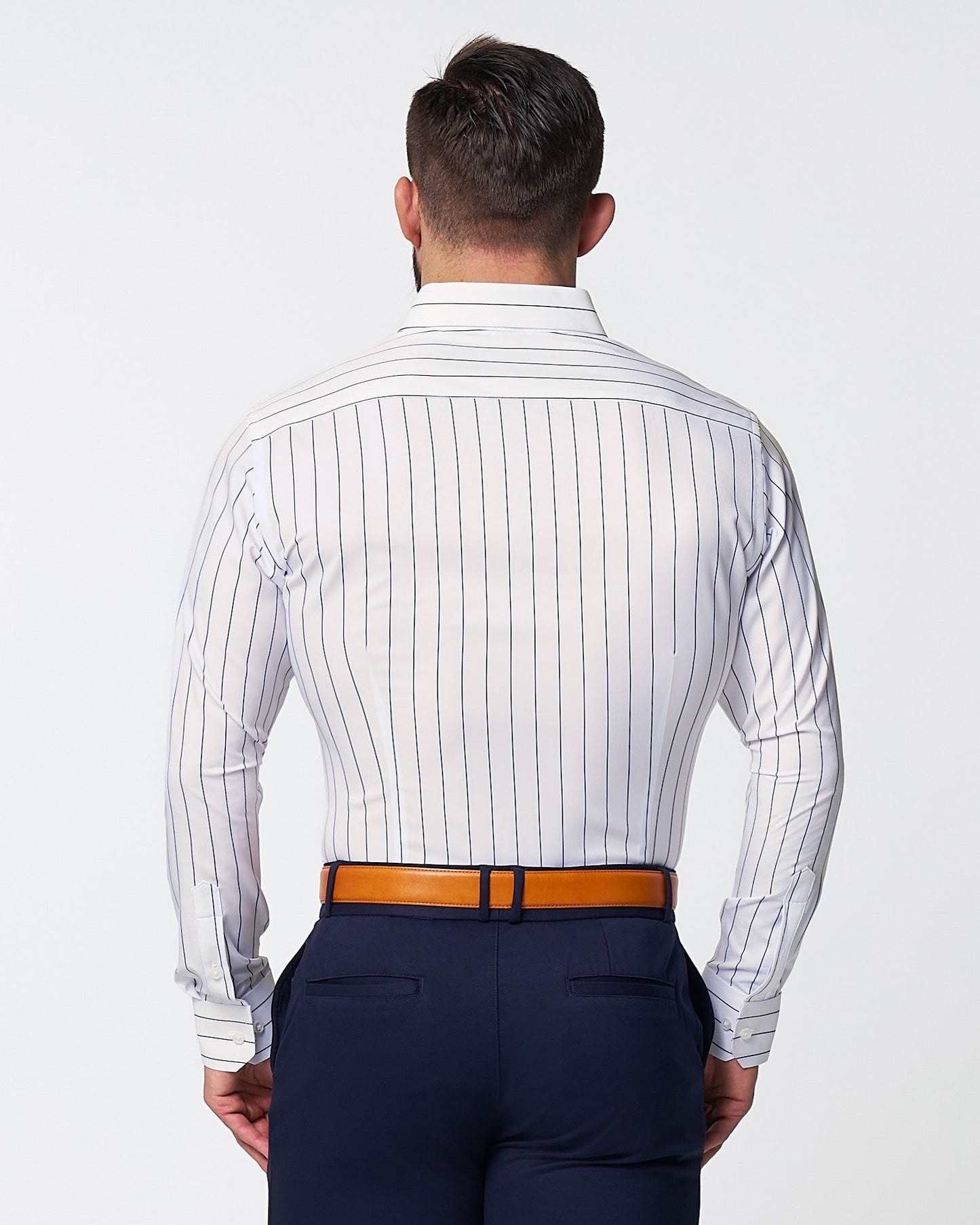 State & Liberty "The Cape" Wide Navy Stripe