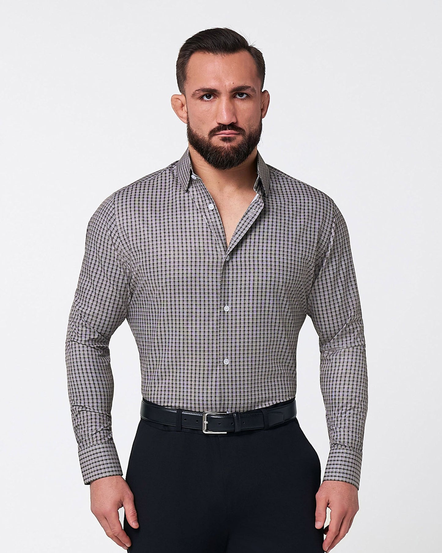 State & Liberty "The Mantle" White & Black Plaid