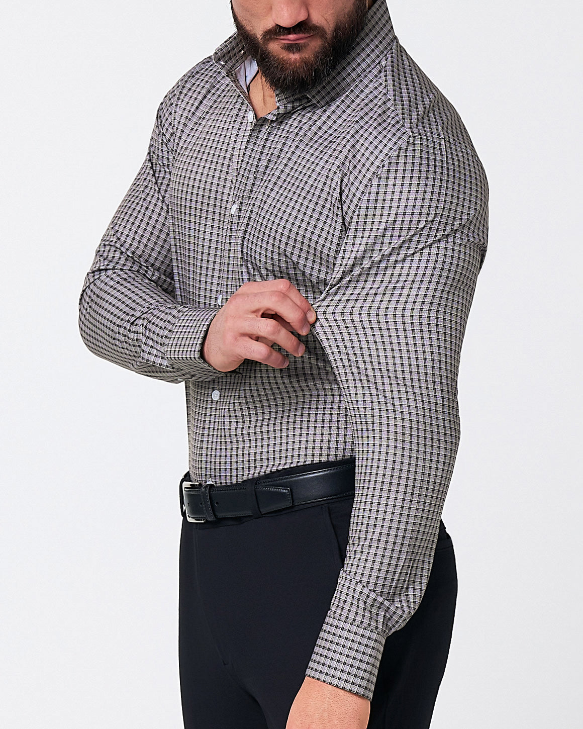 State & Liberty "The Mantle" White & Black Plaid