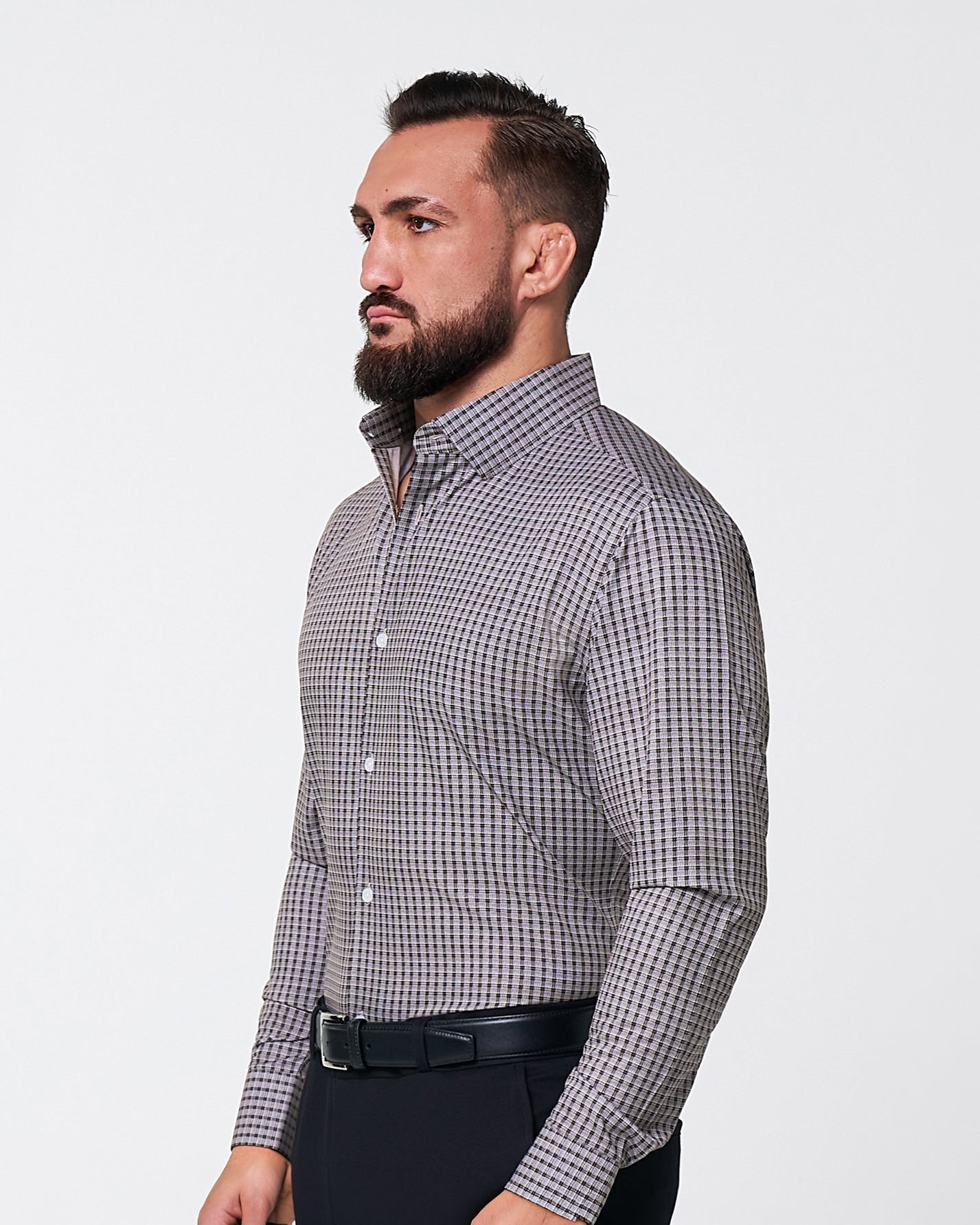 State & Liberty "The Mantle" White & Black Plaid