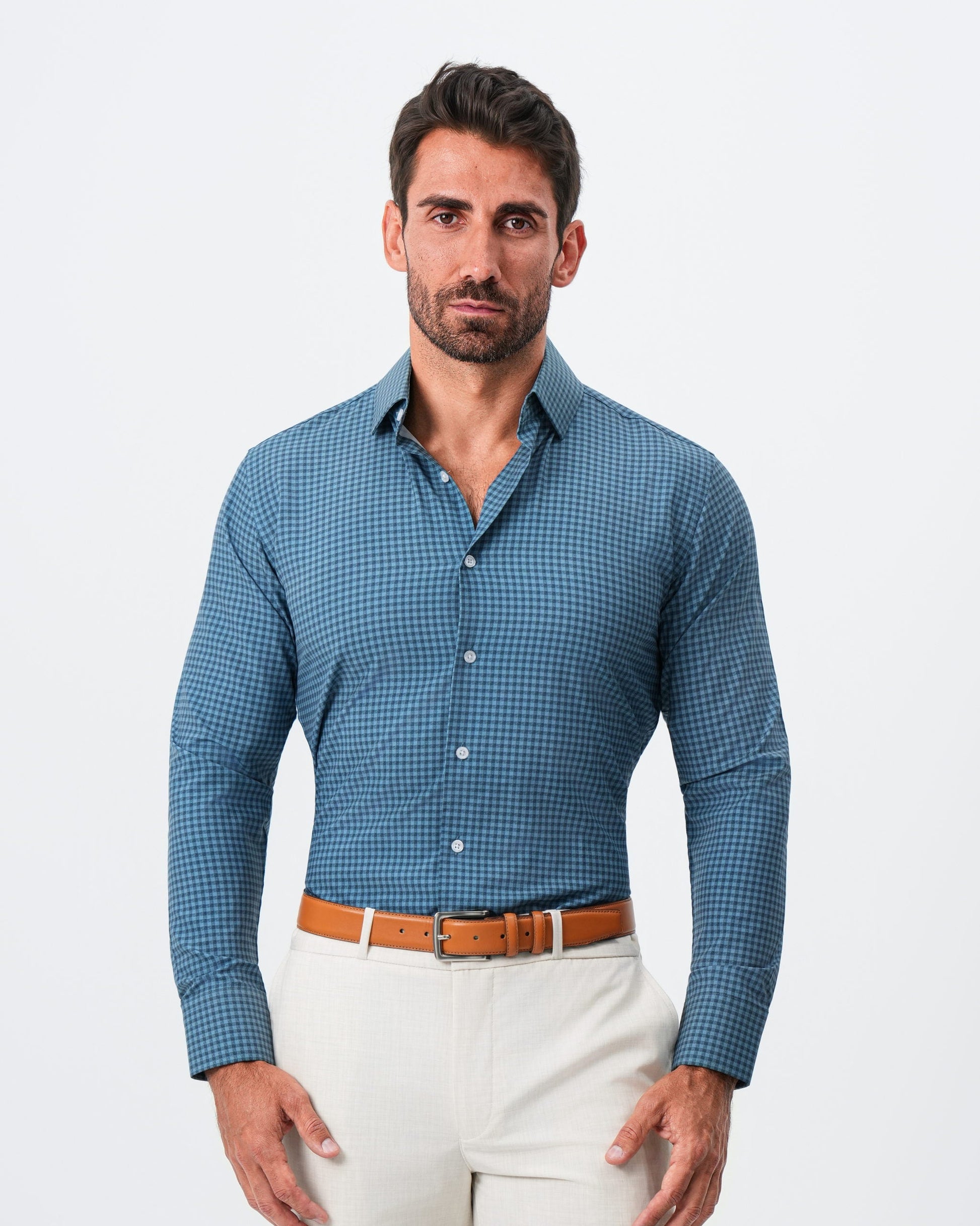 State & Liberty "The Montgomery" Teal & Navy Gingham