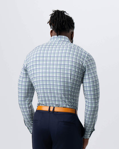 State & Liberty "The Parker" Navy, Light Blue and Pine Green Gingham