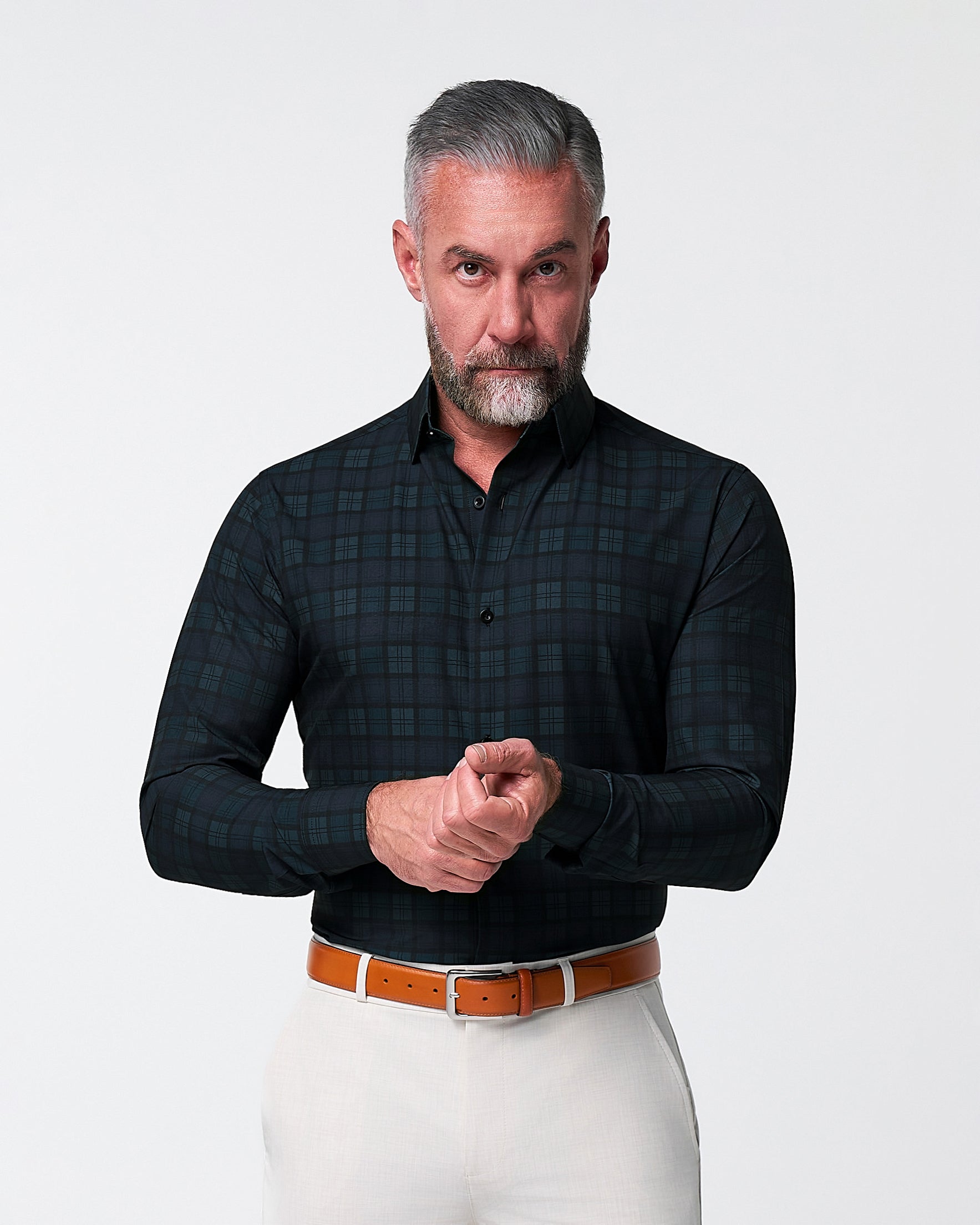 State & Liberty "The York" Navy, Black & Olive Plaid