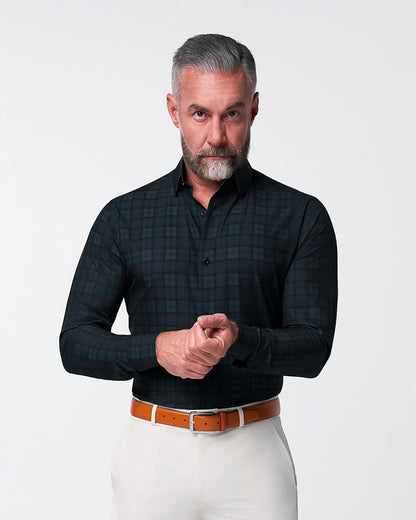State & Liberty "The York" Navy, Black & Olive Plaid