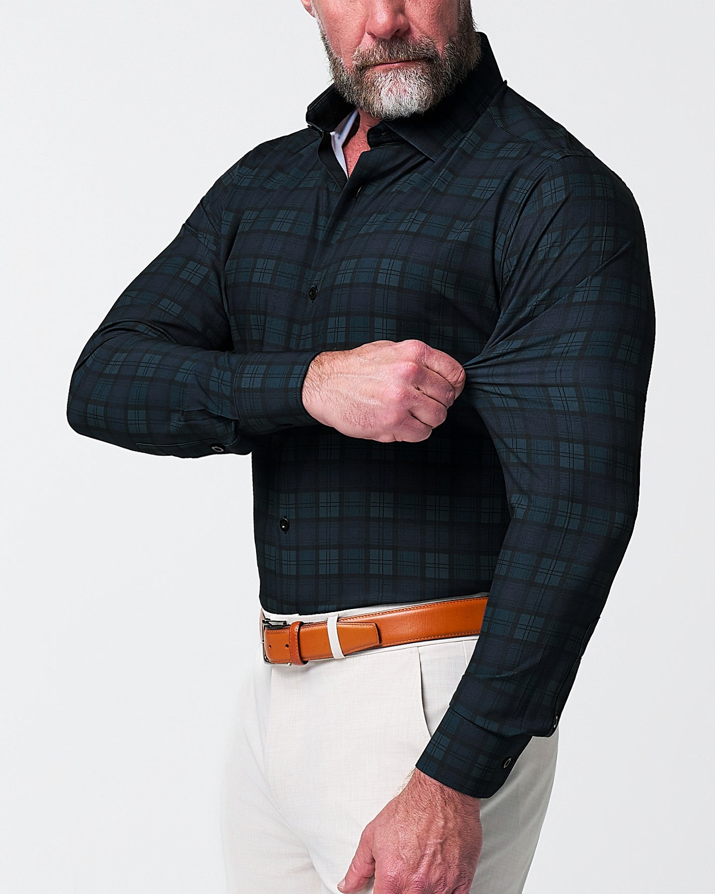 State & Liberty "The York" Navy, Black & Olive Plaid