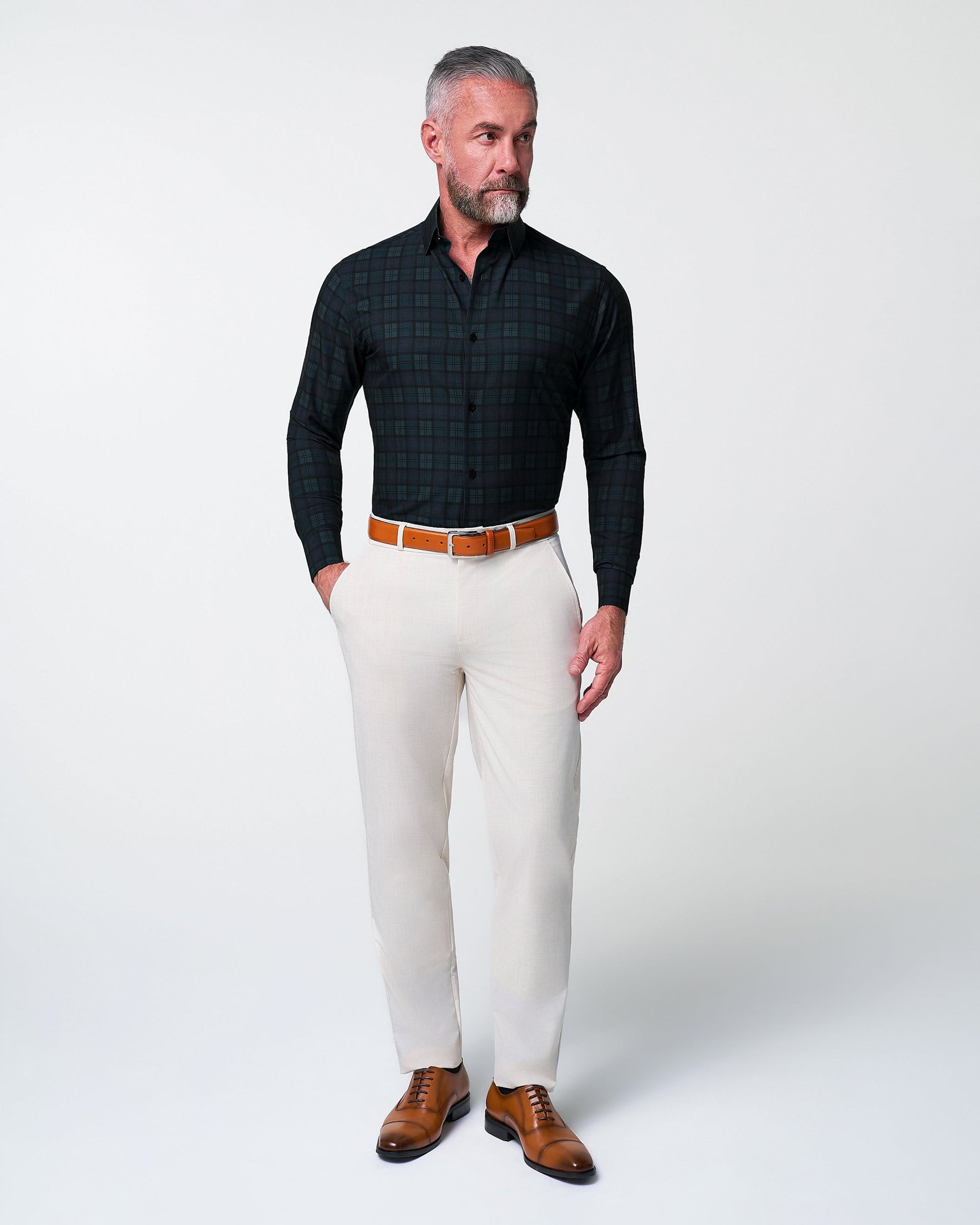 State & Liberty "The York" Navy, Black & Olive Plaid