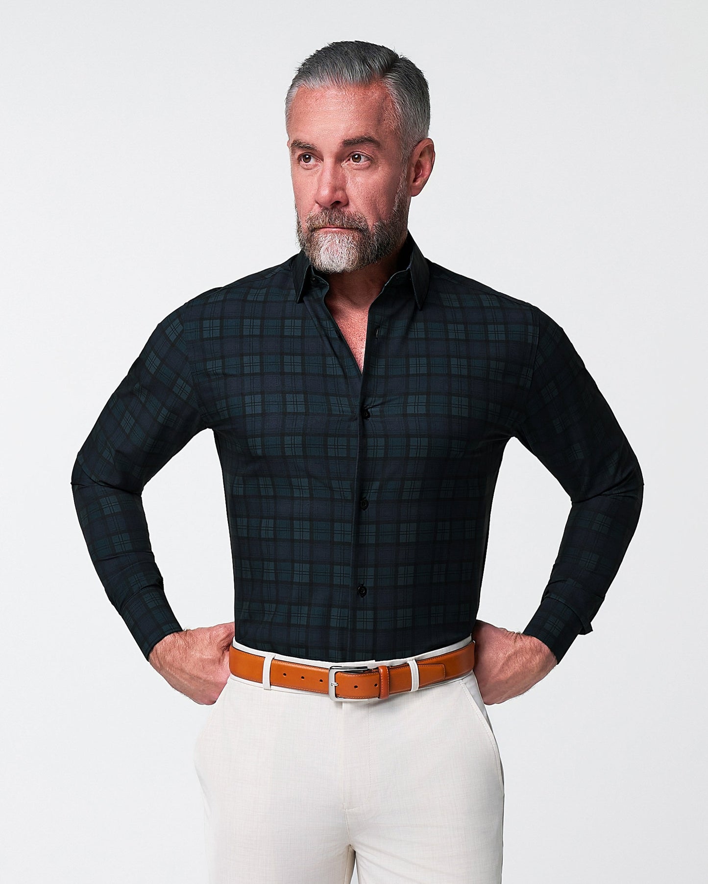 State & Liberty "The York" Navy, Black & Olive Plaid