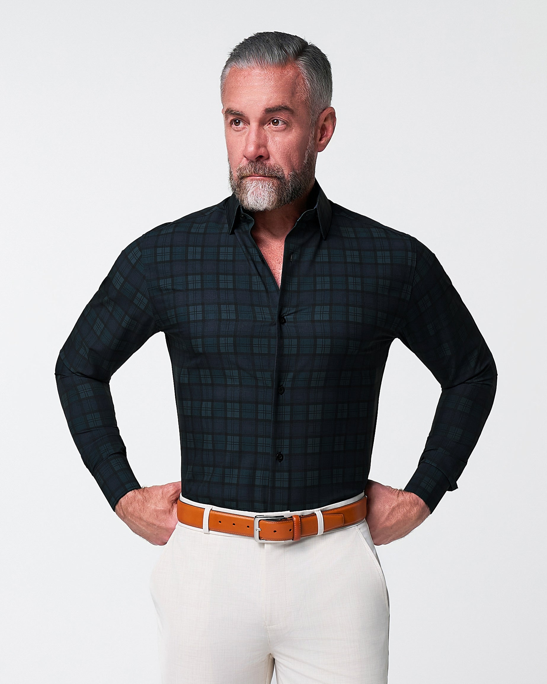 State & Liberty "The York" Navy, Black & Olive Plaid