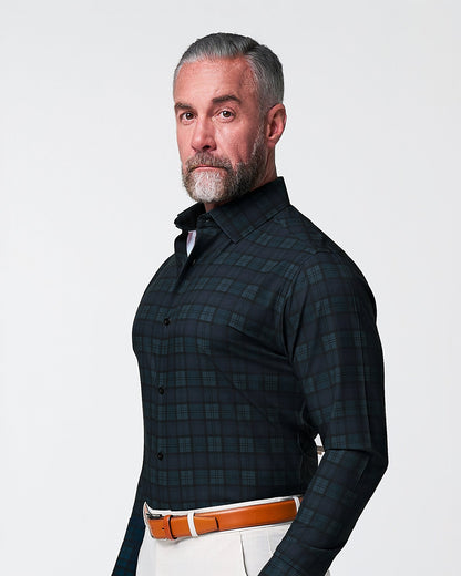 State & Liberty "The York" Navy, Black & Olive Plaid