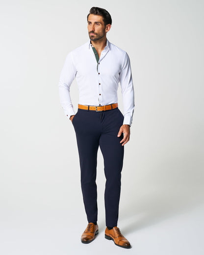 State & Liberty "The Smokey" Solid White With Olive Accents
