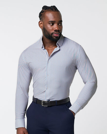 State & Liberty "The Dimitri" Blue Plaid With Orange Windowpane