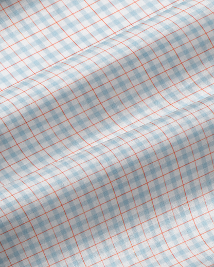 State & Liberty "The Dimitri" Blue Plaid With Orange Windowpane
