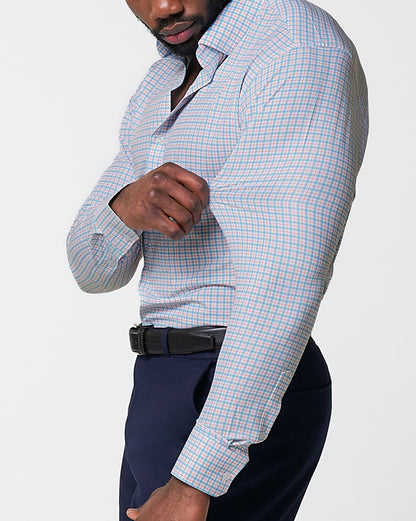 State & Liberty "The Dimitri" Blue Plaid With Orange Windowpane