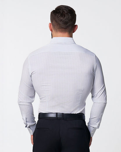State & Liberty "The Wylder" Charcoal Chalked Pinstripe