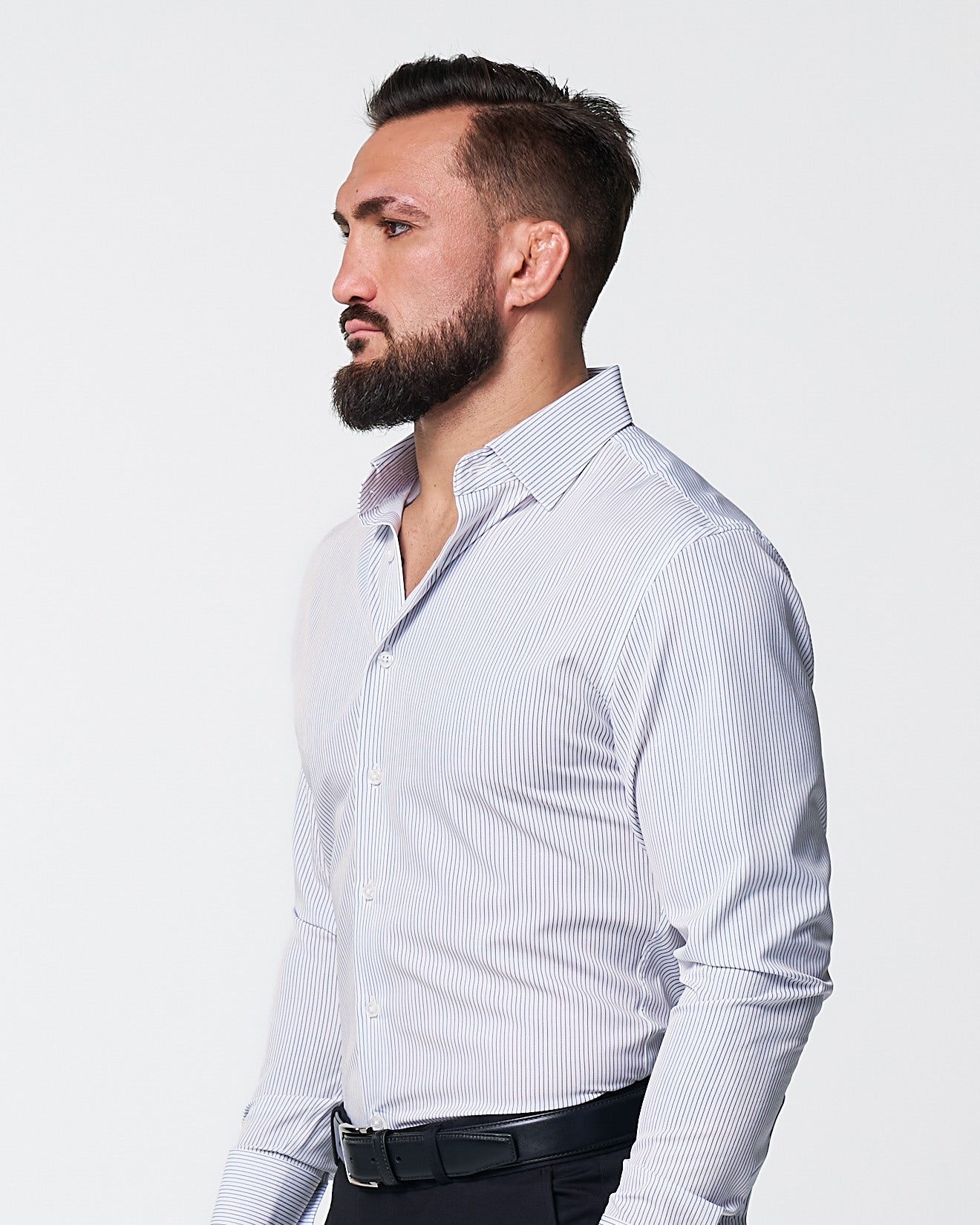 State & Liberty "The Wylder" Charcoal Chalked Pinstripe