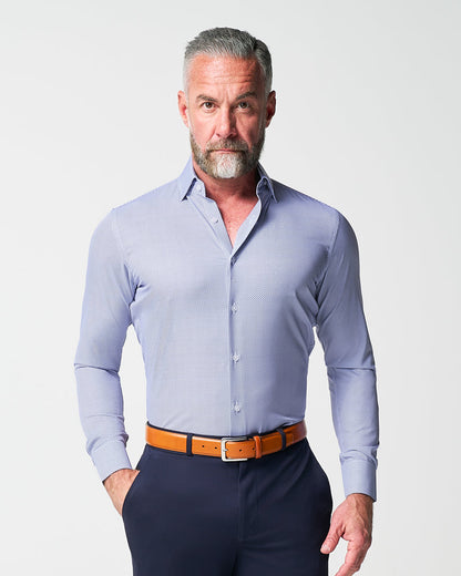 State & Liberty "The Charles" Navy Diamond Dress Shirt
