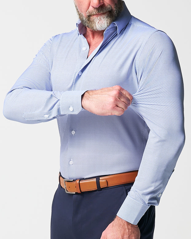State & Liberty "The Charles" Navy Diamond Dress Shirt